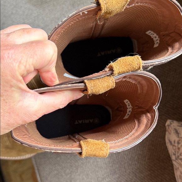 Ariat Camo Patriot Tan Distressed Men's Western Boots - Picture 6 of 10